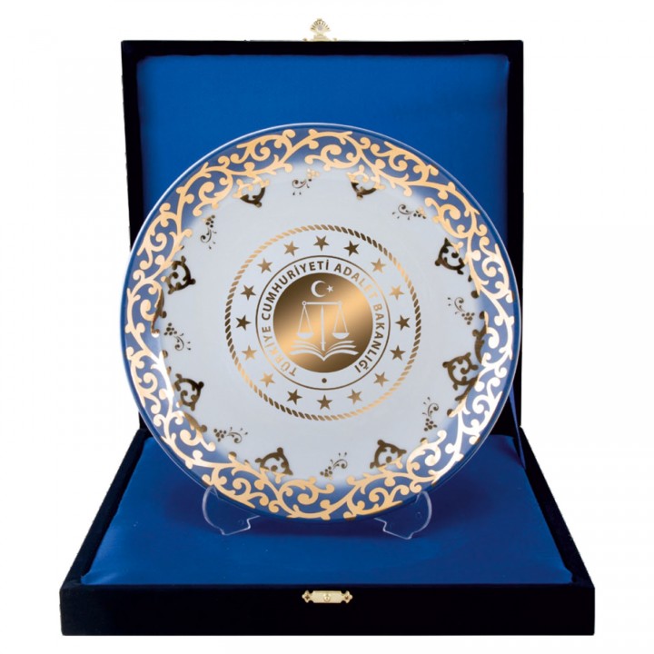 Logo Baskılı Porselen Duvar Tabağı